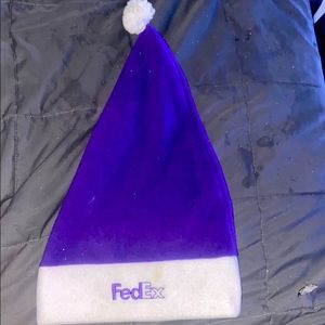 Purple Fedex Christmas Hat